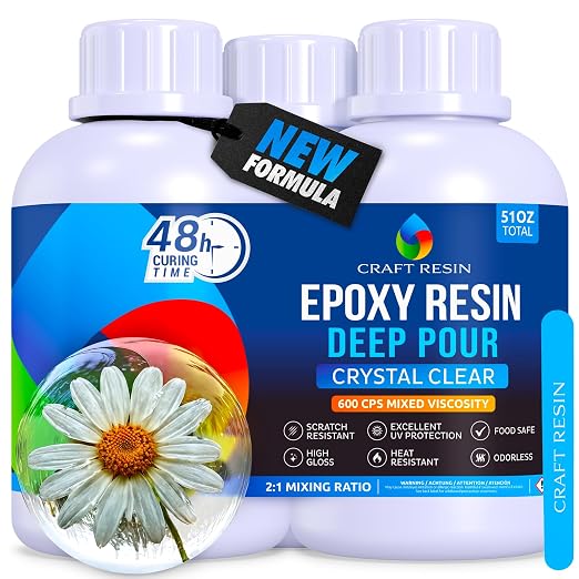 CRAFT RESIN Deep Pour Epoxy Resin Kit 51 Oz – by CraftResin