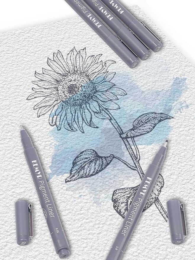 KEMYR 10 Micro Fine liner Drawing Art Pens Calligraphy Pens: 0.05mm-1.0mm Size - Image 5
