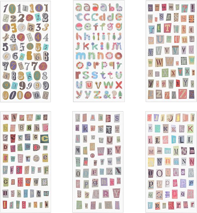 347PCS Vintage Stickers, 6 Sheet Scrapbook Stickers Graffiti, Cute Vintage - Image 7