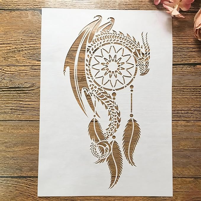 TIAMECH A4 Reusable Dragon Stencil by TIAMECH