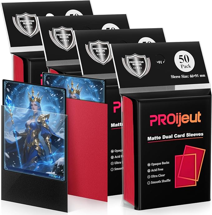 200 Pack Card Sleeves, Matte Dual Trading Card Sleeves - Image 8