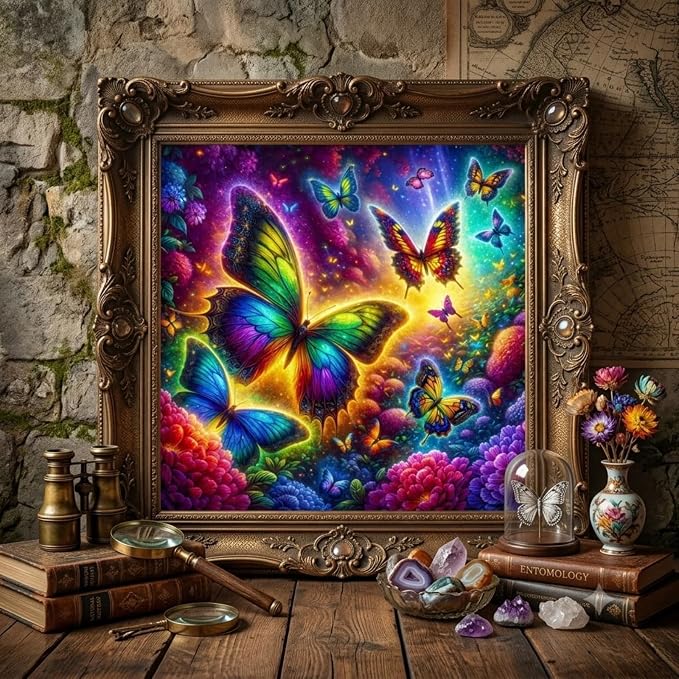 5D Rainbow Butterfly Diamond Painting Kits - Image 3