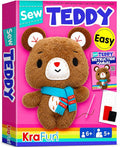 KRAFUN Teddy Bear Sewing Kit for Kids Ages 8-12 by FunCreativeArtsCraftKits