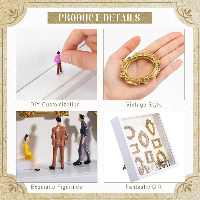 Lineshading DIY Mini Silhouette Shadow Box Museum Frame Kit - Image 5