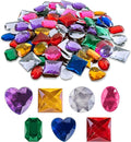 Super Z Outlet 1" Assorted Colorful Adhesive Stick-On Heart Star Round Shaped by SuperZOutlet