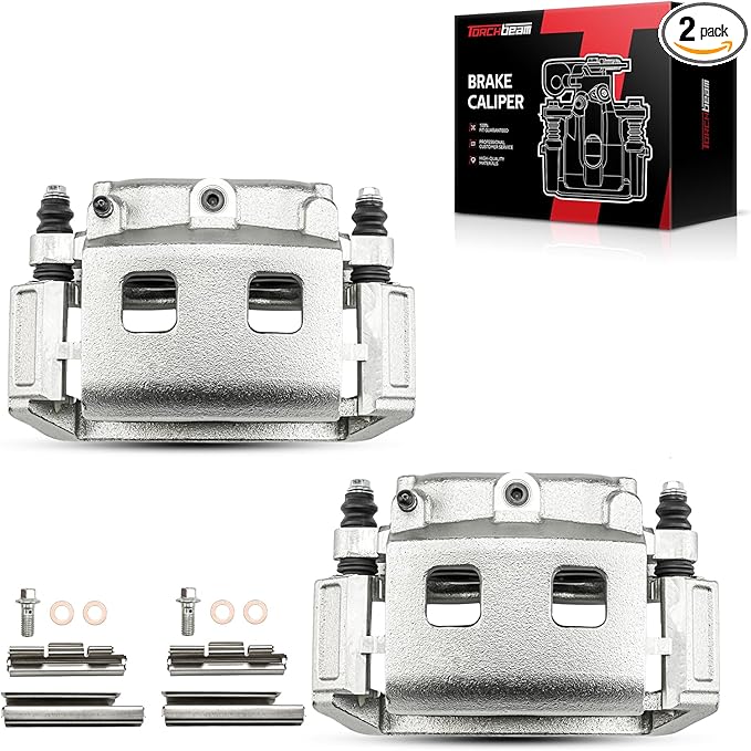 Torchbeam Front Brake Calipers Set for Dodge 2002-2003 Ram 1500, Dodge 2004-2005 Ram 1500 5.7L, Dodge 2004-2005 Ram 1500 4.7L, Front Left and Front Right Calipers Replace # 18B4832+18B4833