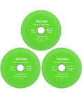 Glass Cutting Disc, Allmake 3pcs Rock Slab Grinding Disc 4.5 Inch for Angle Grinder, Diamond Glass Cutter Saw Blades for Grinding Cutting Bottle Crystal Ceramic Tile, Discos para Cortar Ceramica