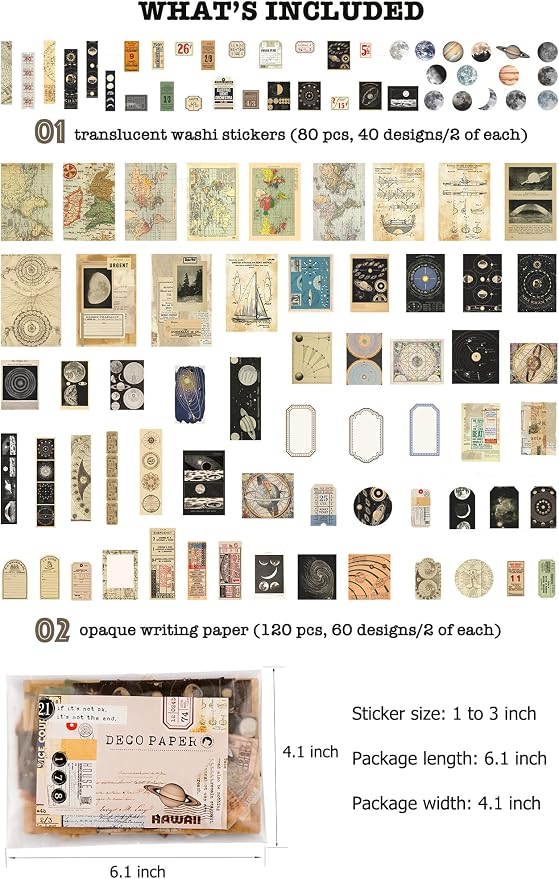 Knaid Vintage Scrapbook Supplies Pack - Image 2