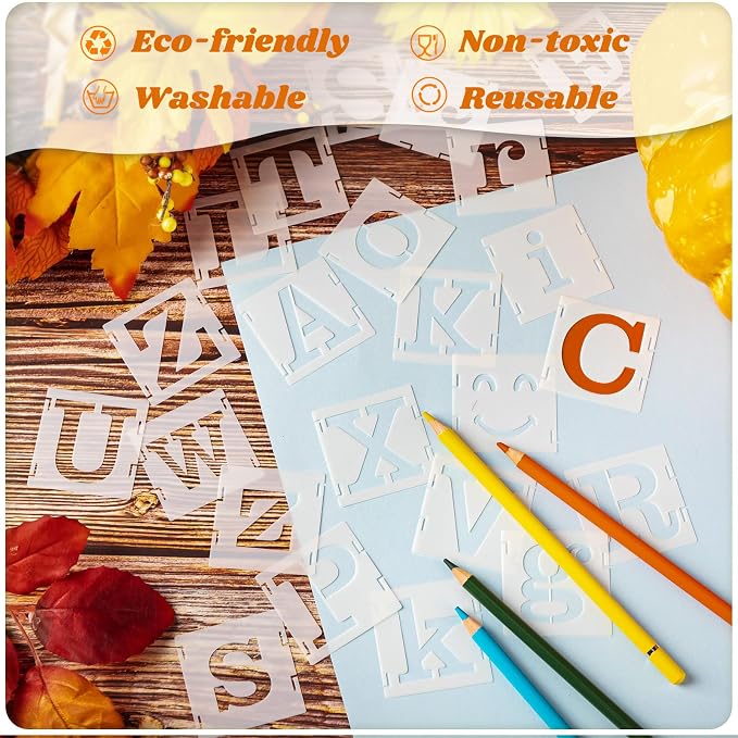 Fainne 100 Pcs 2 Inch Stencils Small Stencils - Image 3