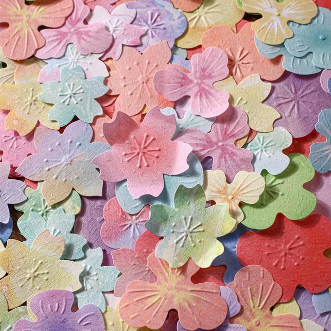 228 Sheets 3D Embossed Floral Scrapbook Paper, 3.1x3.1 Letterpress Textured - Image 6