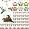 DoubleFill 48 Pcs Thickened Wood Bird Feeder Craft Kits by DoubleFill