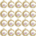 Gold-Tone Moon Charms with Rhinestones by Anjulery