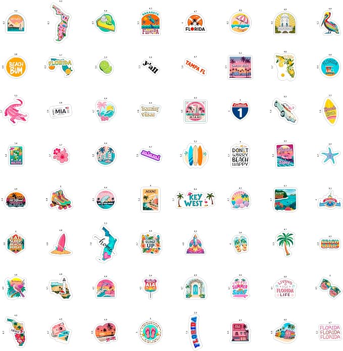 100Pcs Florida Stickers and Decals - Image 4