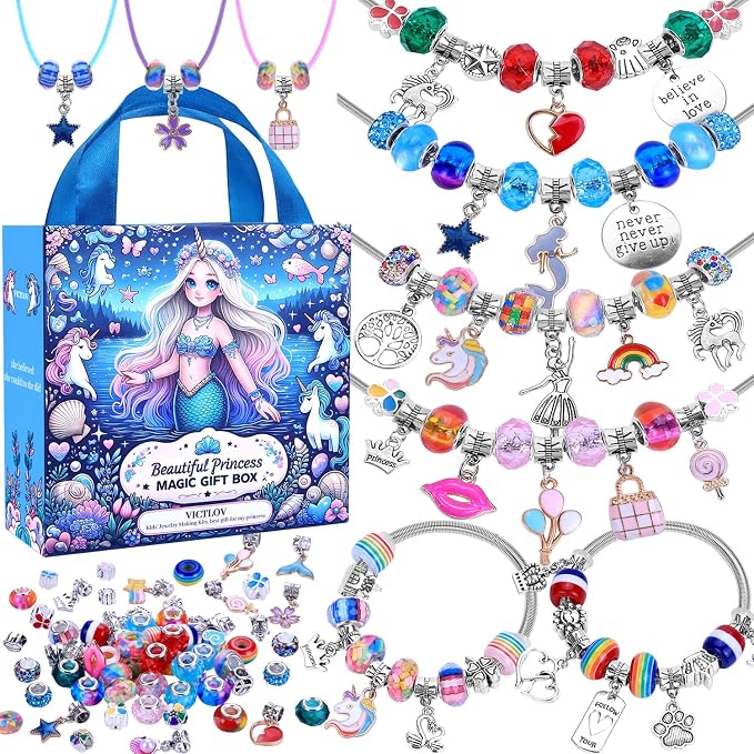 VICTLOV Charm Bracelet Making Kit, DIY Craft by VICTLOV