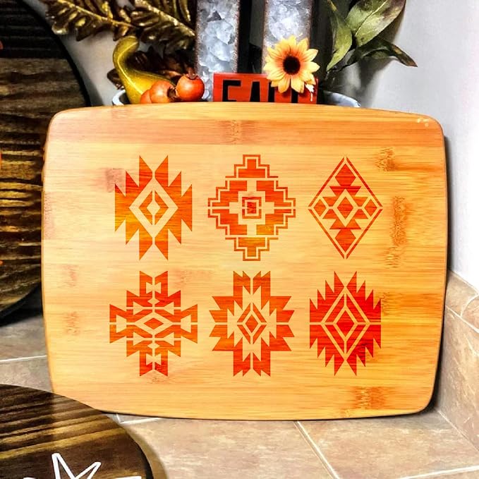 yhslmh Tribal Geometric Stencils - Image 4