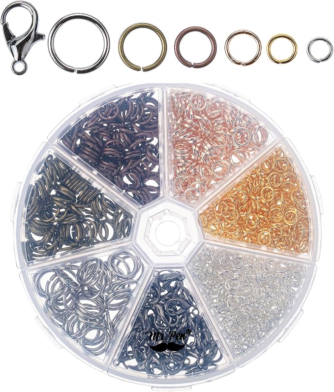 Mr. Pen- Open Jump Rings Set, 6 Assorted Sizes, Jewelry Making Findings by MrPen