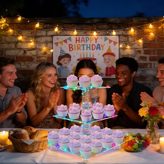 YestBuy 3 Tier Cupcake Stand - Image 3