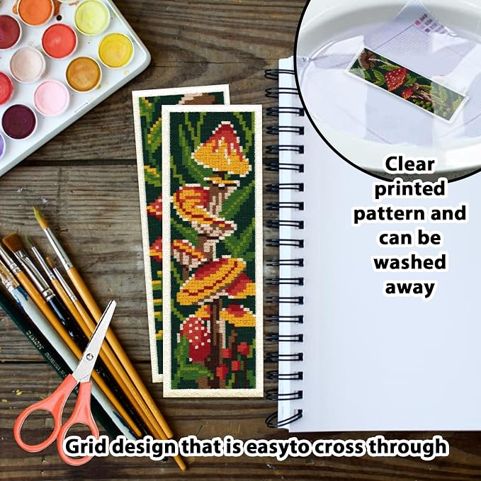 ORIGACH 6 Pcs Cross Stitch Bookmark Kit - Image 3