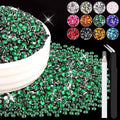 8000PCS 3mm Resin Rhinestones Bulk by BELLEBOOST