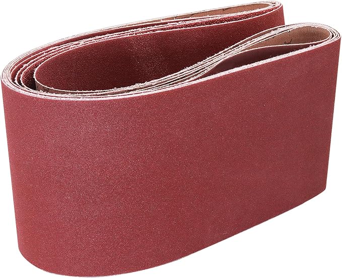 6 x 48-Inch Sanding Belts for Belt Sander 6x48,2 Each of 40 80 120 240 Grits Aluminum Oxide Abrasive Sandpaper, 8 Pack