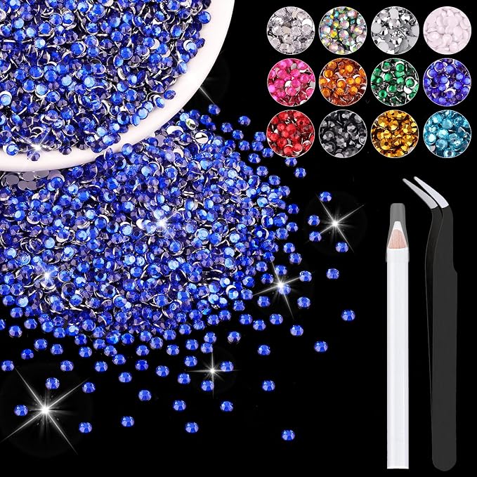 12000PCS 2mm Resin Rhinestones Bulk by BELLEBOOST