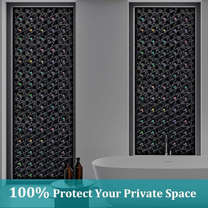 Windimiley Blackout Window Film, 100% Light Blocking Privacy, 23.6" x 78.7" | - Image 4