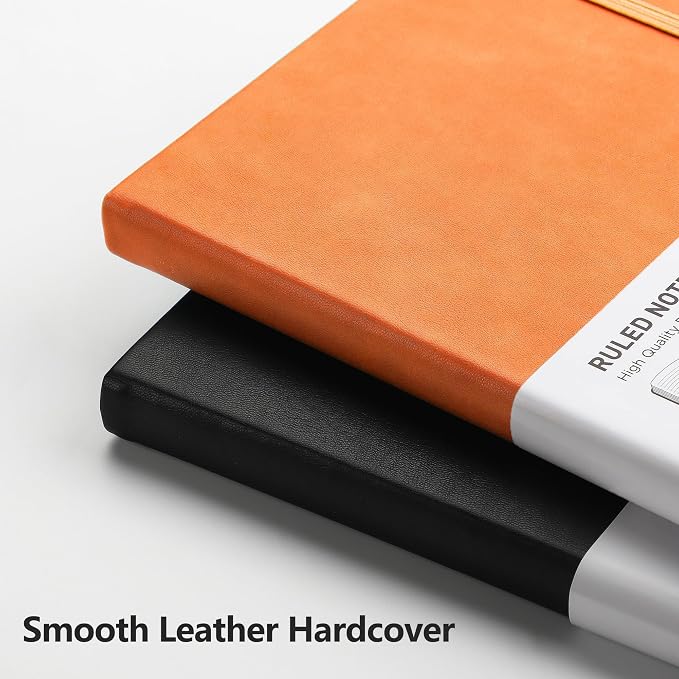 RETTACY Lined Journal Notebook, 192 Numbered Pages, A5 Size | Leather Hardcover - Image 5