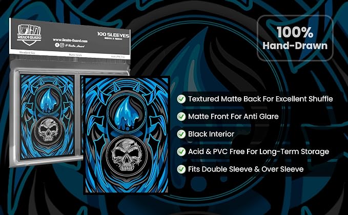 100ct Textured Matte TCG/MTG Card Art Sleeves - Image 5
