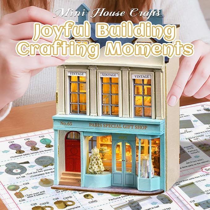 Flever Dollhouse Miniature DIY House Kit Creative Room - Image 6