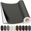 Leather Repair Patch, 35X79 Inch Repair Patch Self Adhesive Waterproof, DIY Large Vinyl Patches for Couches, Furniture, Kitchen Cabinets, Wall （Dark Grey, 35X79 Inch）