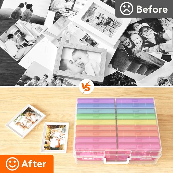 Lifewit 18 Pcs Photo Storage Box, Photo Albums 4x6 Pictures, Acid-Free - Image 4