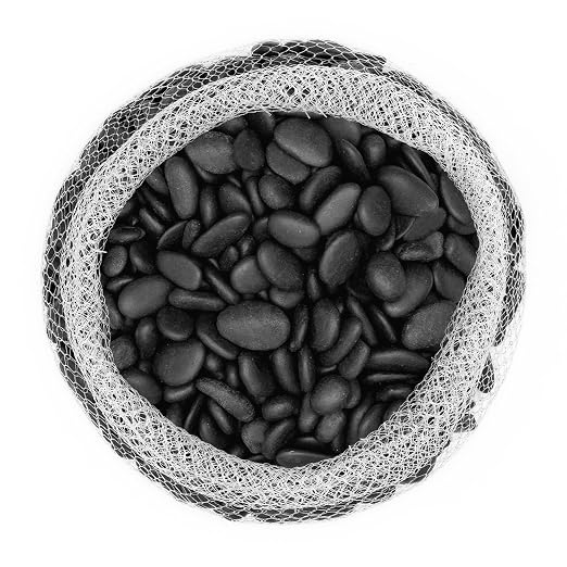 River Rocks Decorative Ornamental Vase Filler 1"-1.5" Black Aquarium Gravel 30 - Image 2