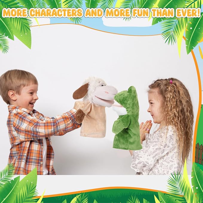 RoundFunny 4 Pcs Hand Puppet Animal - Image 5