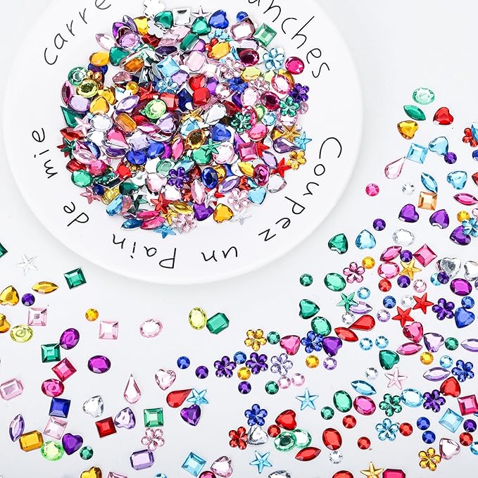 JPSOR 1500pcs Rhinestone Gems Jewels - Image 6