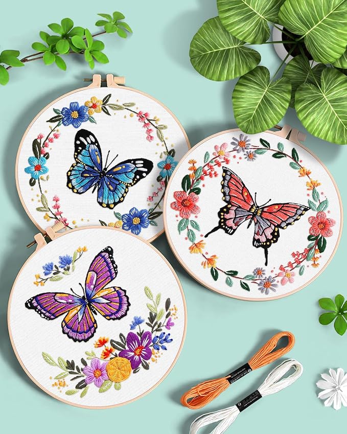 ERKOON 5 Sets Embroidery Kit for Beginners - Image 4