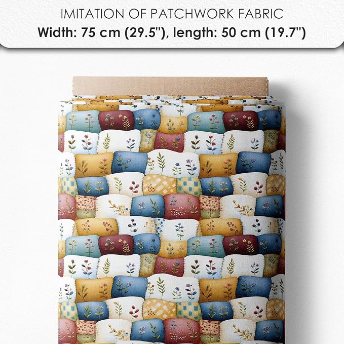 Farmhouse Chicken Patchwork Cotton Fabric Panel – 6 Designs + Bonus Patchwork - Image 7
