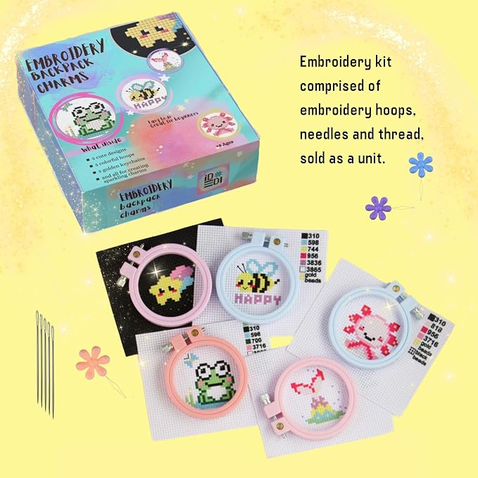 IDDI Cute Creatures Embroidery Kit - Image 11