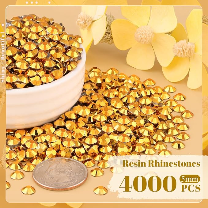 4000PCS 5mm Resin Rhinestones Bulk - Image 2