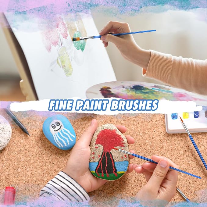 66 Pcs Small Paint Brushes Set - Image 6