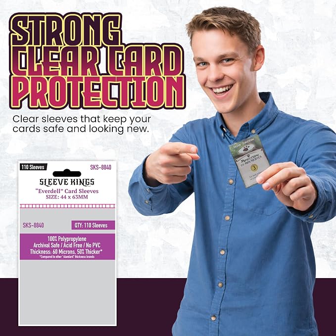 Sleeve Kings Everdell Mini Compatible Card Sleeves – 110 Pack, 44 x 63 mm - Image 2