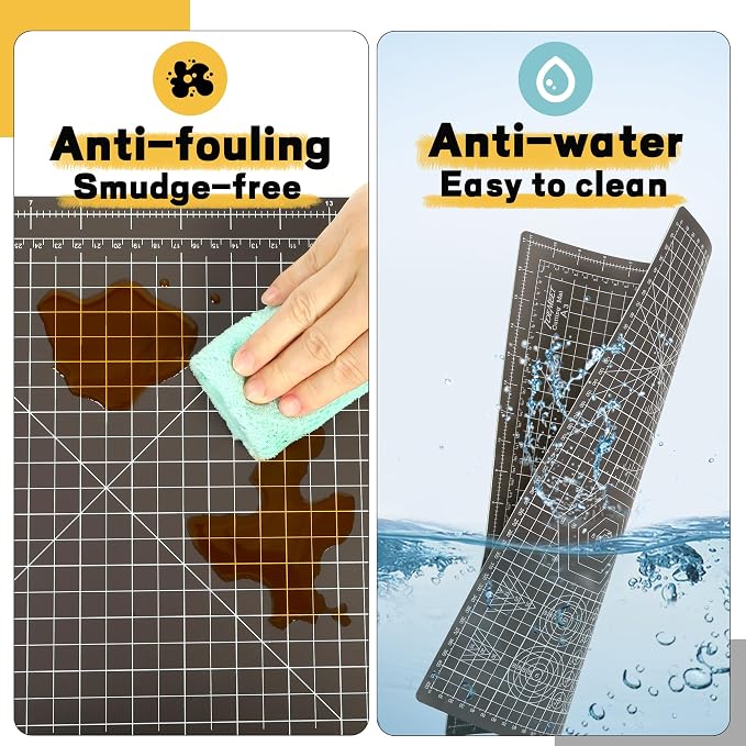 Premium Self Healing Cutting Mat 18'' x 12'', A3 Non-slip Sewing Mat - Image 6
