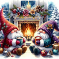 Eiazuiks Christmas Stamping Cross Stitch Kit, Gnomes Christmas Counting Cross by Eiazuiks