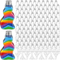 Nuenen 200 Pcs Sand Art Bottles Bulk Wave Shaped Plastic Container by Nuenen