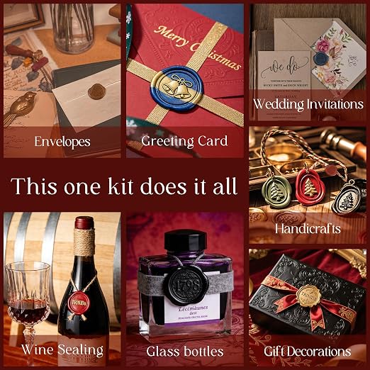 TRINIDa Wax Seal Kit, Premium Wax Seal Stamp Kit - Image 3