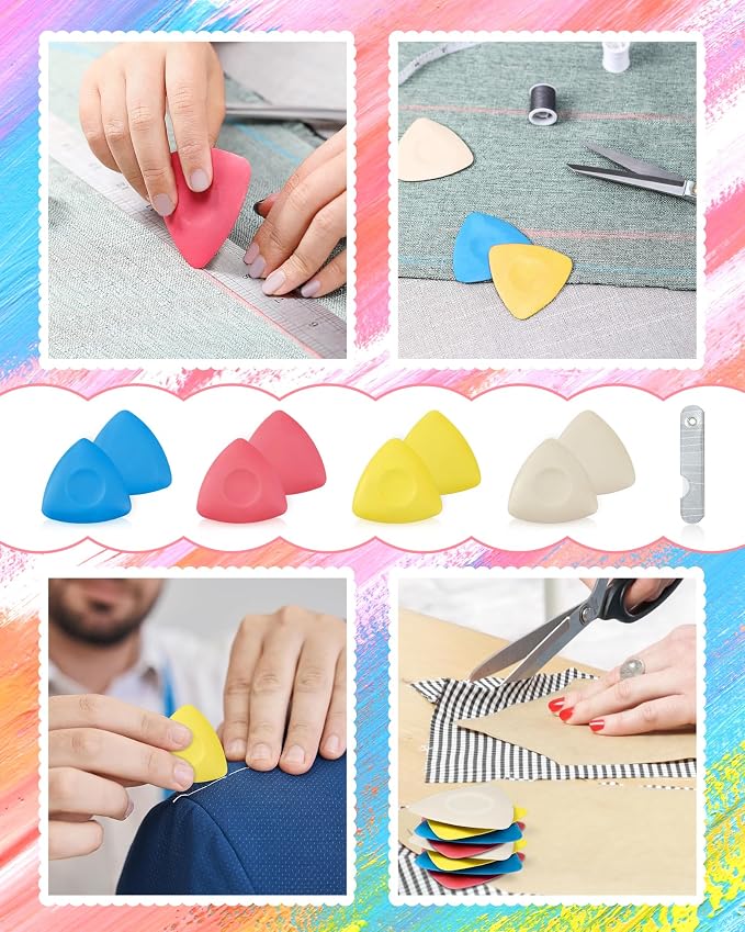 FIVEIZERO 8Pcs Tailors Chalk, Triangle Sewing Chalk - Image 6