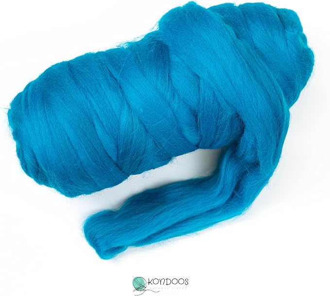 Kondoos Colored Natural Wool roving, 1 lb. Best Wool - Image 2