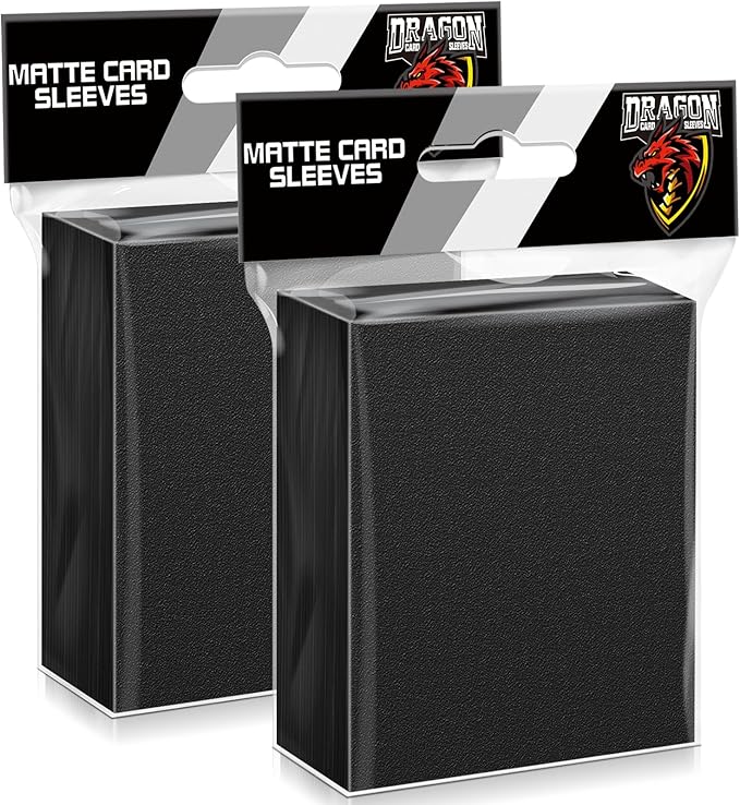 200 Counts Black Card Sleeves Top Loaders by Kitoyz