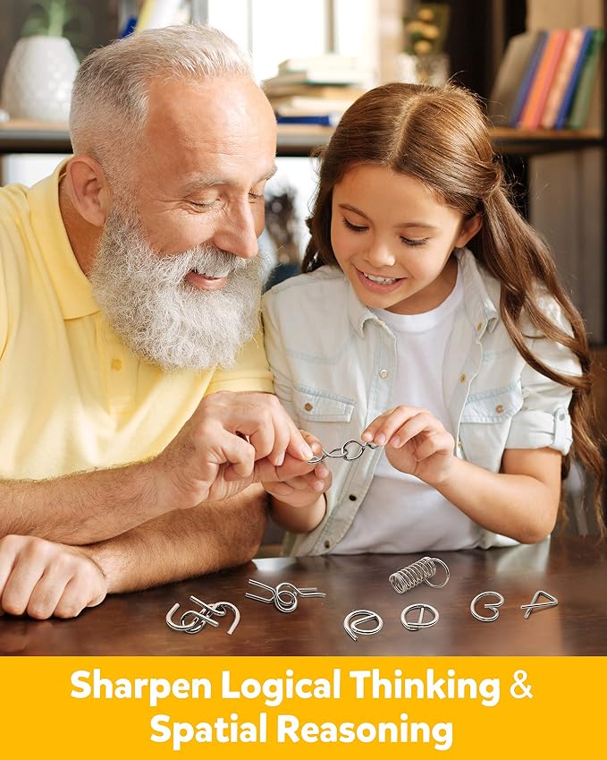 Coogam Metal Wire Puzzle Set of 16 - Image 4