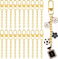 20pcs Gold Keychain Making Kit, Key Ring Swivel Snap Hook Chains, Alloy by Unknown