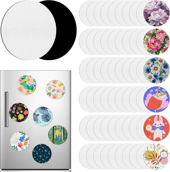 60 Pcs Magnetic Canvas Panel Mini Canvas Boards by ZhouBoat